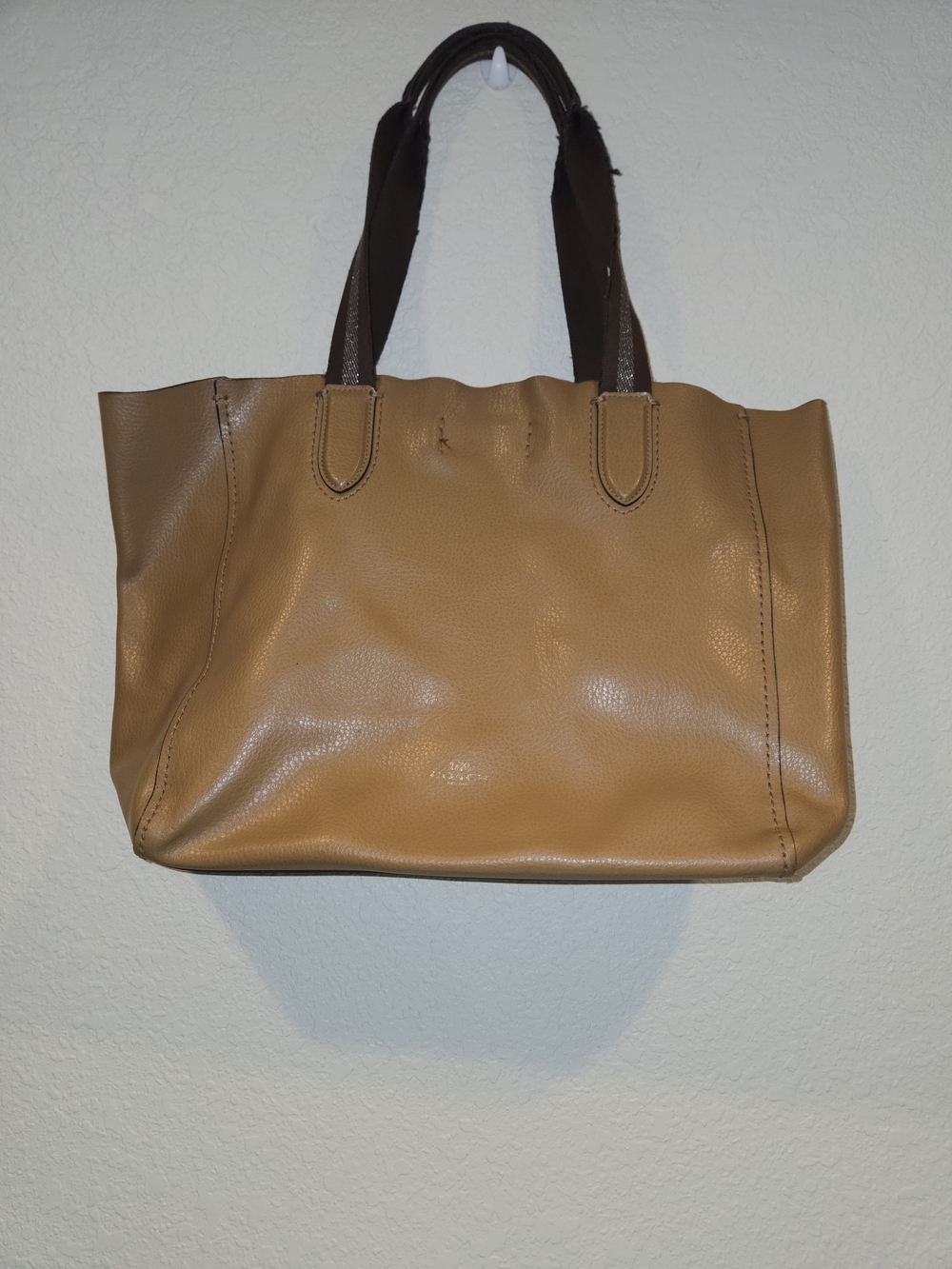 AUTHENTIC COACH SADDLE LEATHER DERBY TOTE